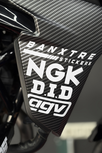Motosiklet için 4'lü Sponsor Sticker Set AGV NGK DID