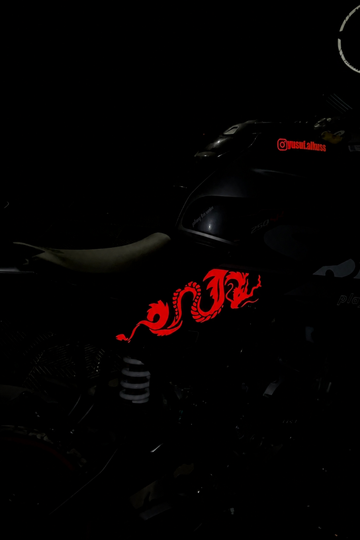 CFMOTO SR250 Reflektör Tam Uyumlu Ejder Motif Sticker (Sağ ve Sol)