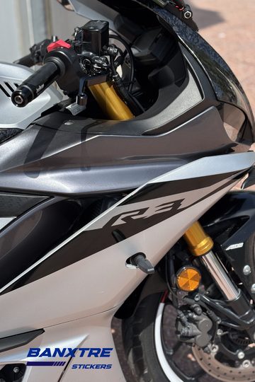 YAMAHA R25-R3 uyumlu Orijinal R3 Sticker Seti (Sağ ve Sol)