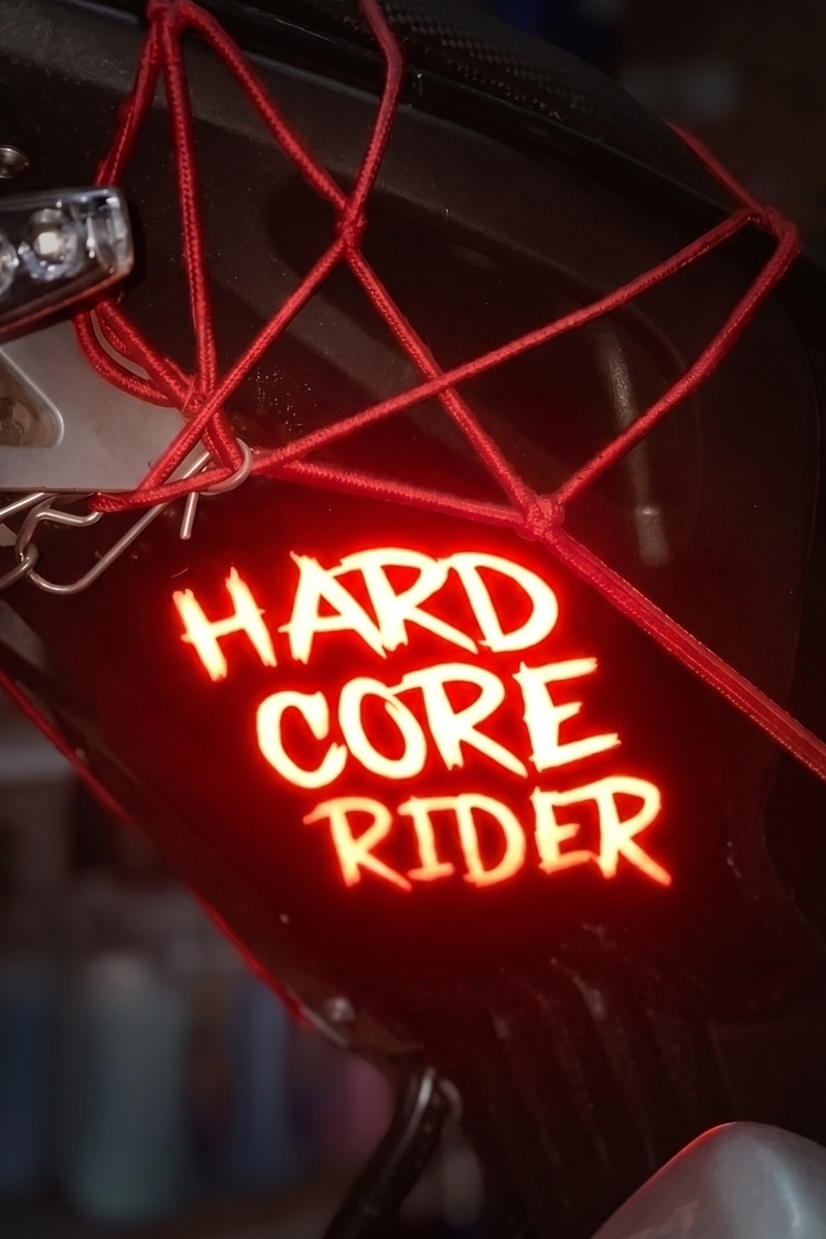 Motor Ve Araba için Dekoratif Reflektörlü Sticker Hard Core Rider (1 Adet)