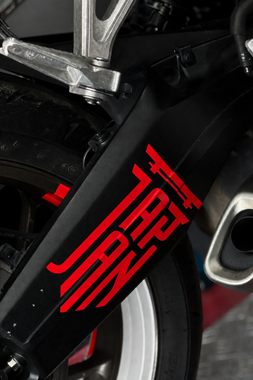 Japon Motosiklet Grubu için Japan Yazı Logo Sticker