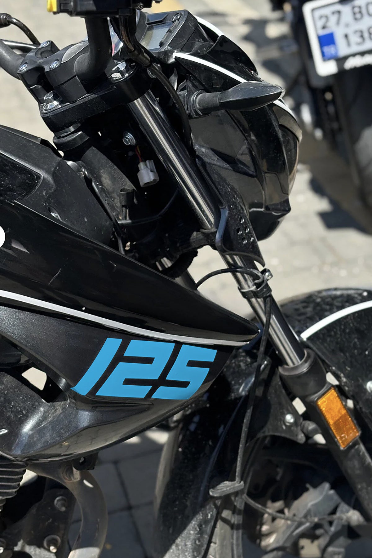 Mondial Drift-L Yan Grenajlar için 125 Yazısı Sticker Etiket (Sağ ve Sol)