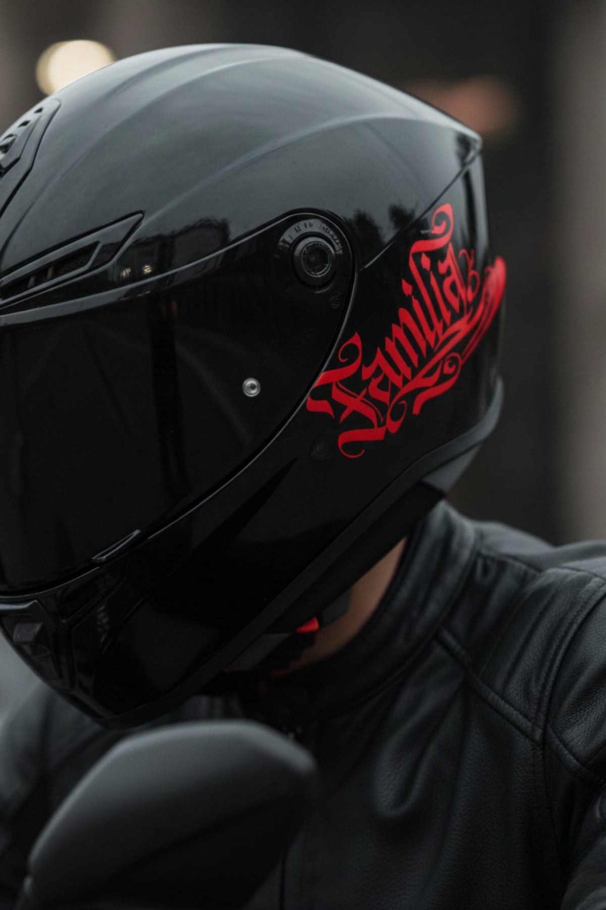 Kask ve Motosiklet için Familia (Aile) Sticker Etiket