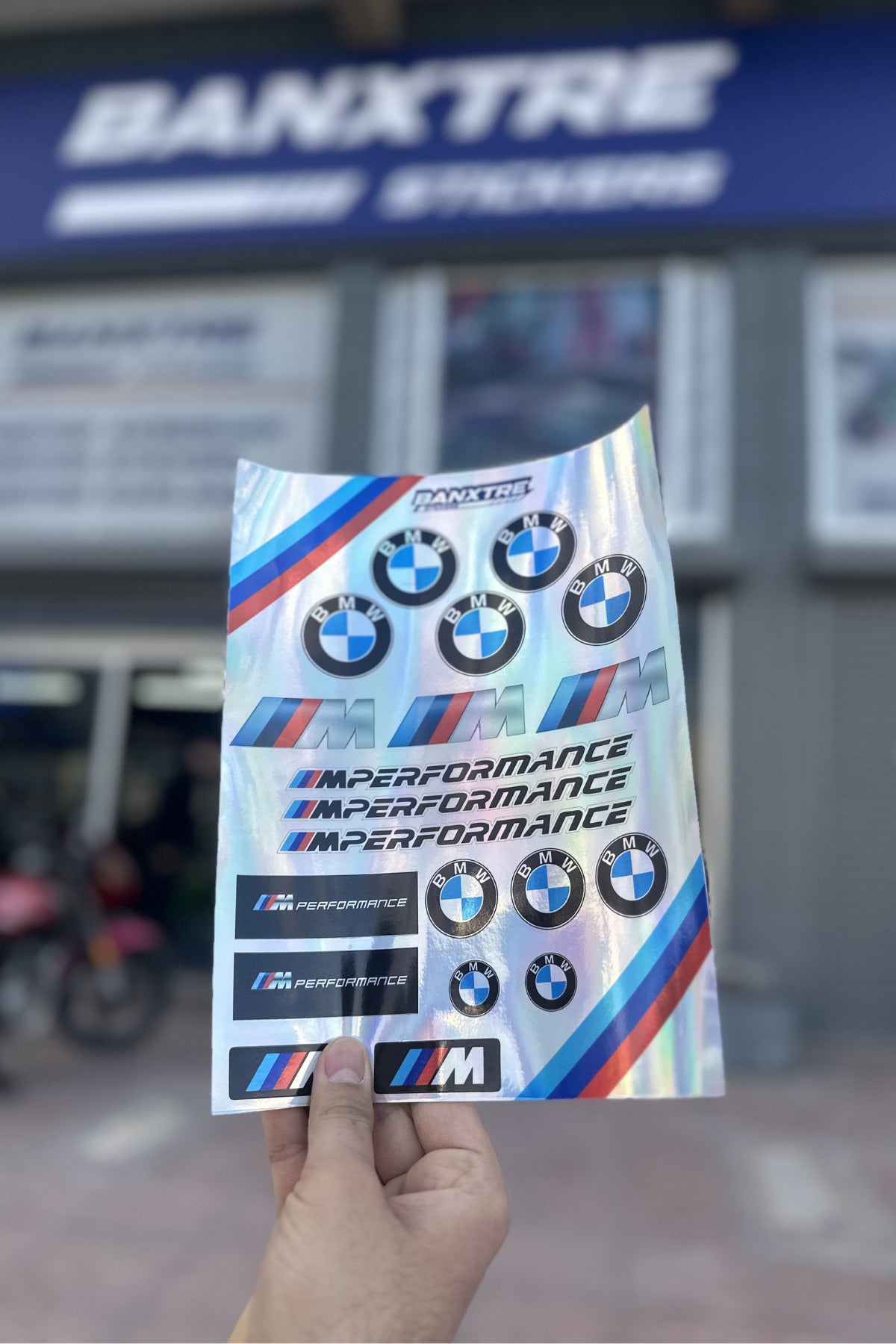 Motor ve Kask için Sponsorlu Markalar Hologramlı Sticker Pack