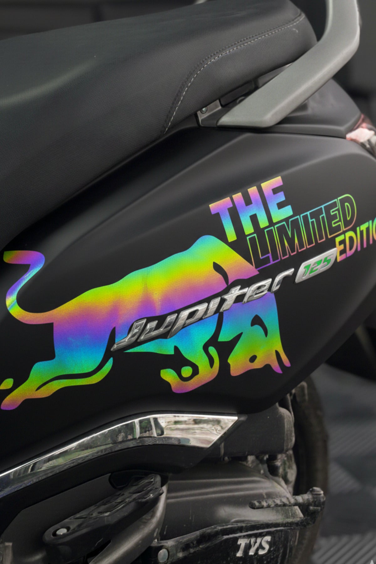 TVS Jupiter 125 Uyumlu The Limited Edition Desenli Sticker Seti (Sol Taraf)(Sadece Jupiter Uyumlu)