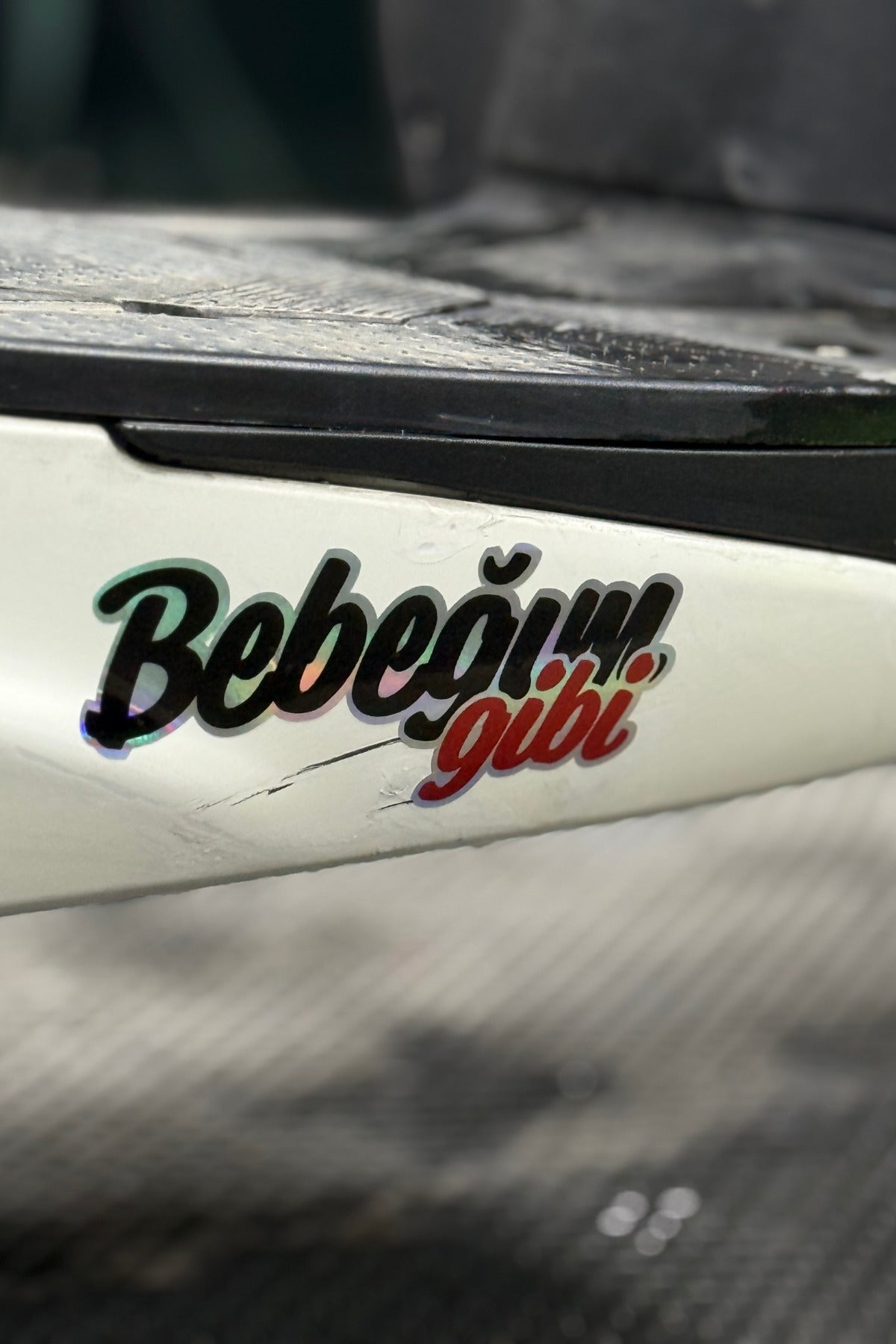 Araba ve Motor için Hologramlı Yazılı Sticker Etiket