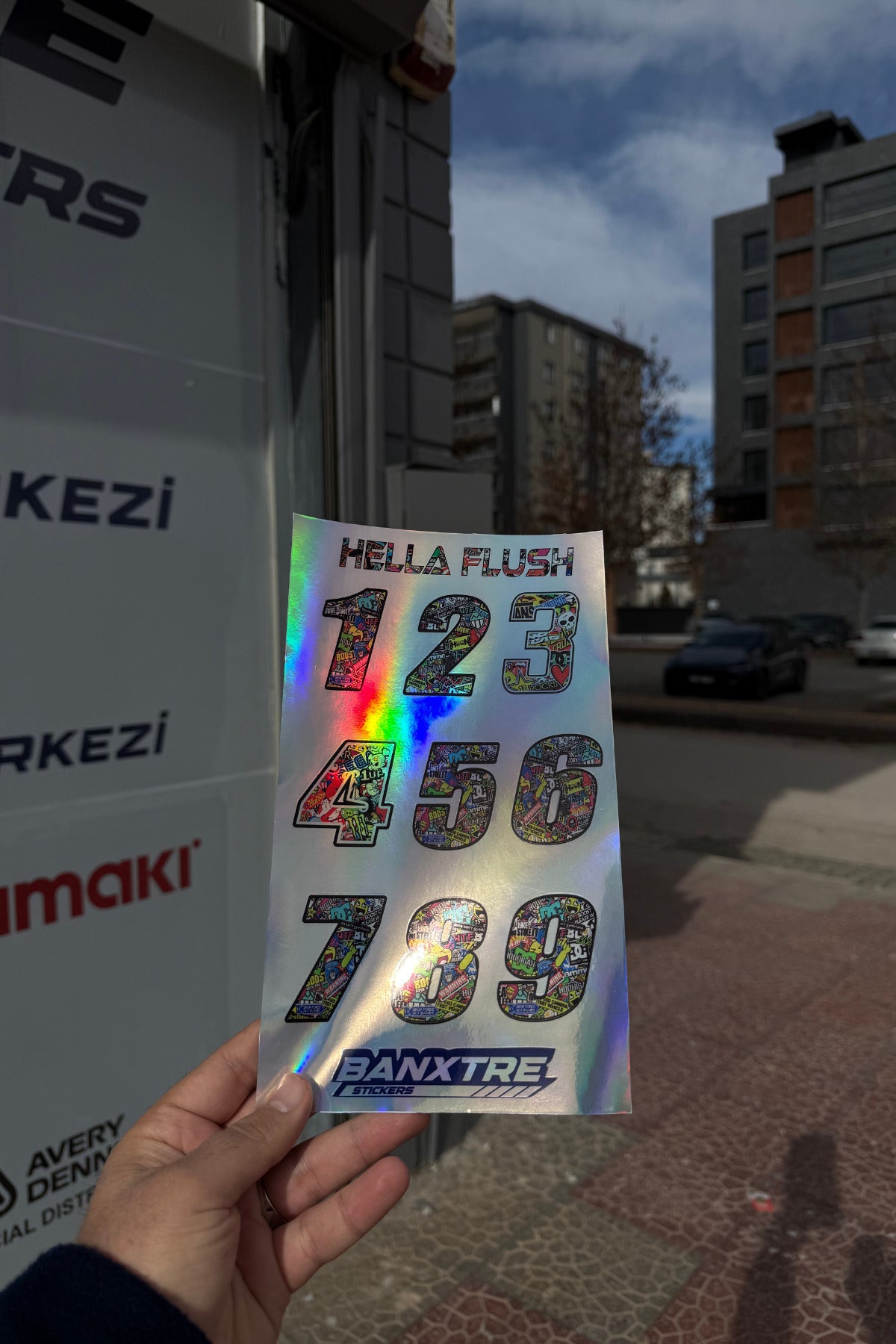 Araba ve Motor İçin Hella Flush Hologramlı Numaratör Sticker