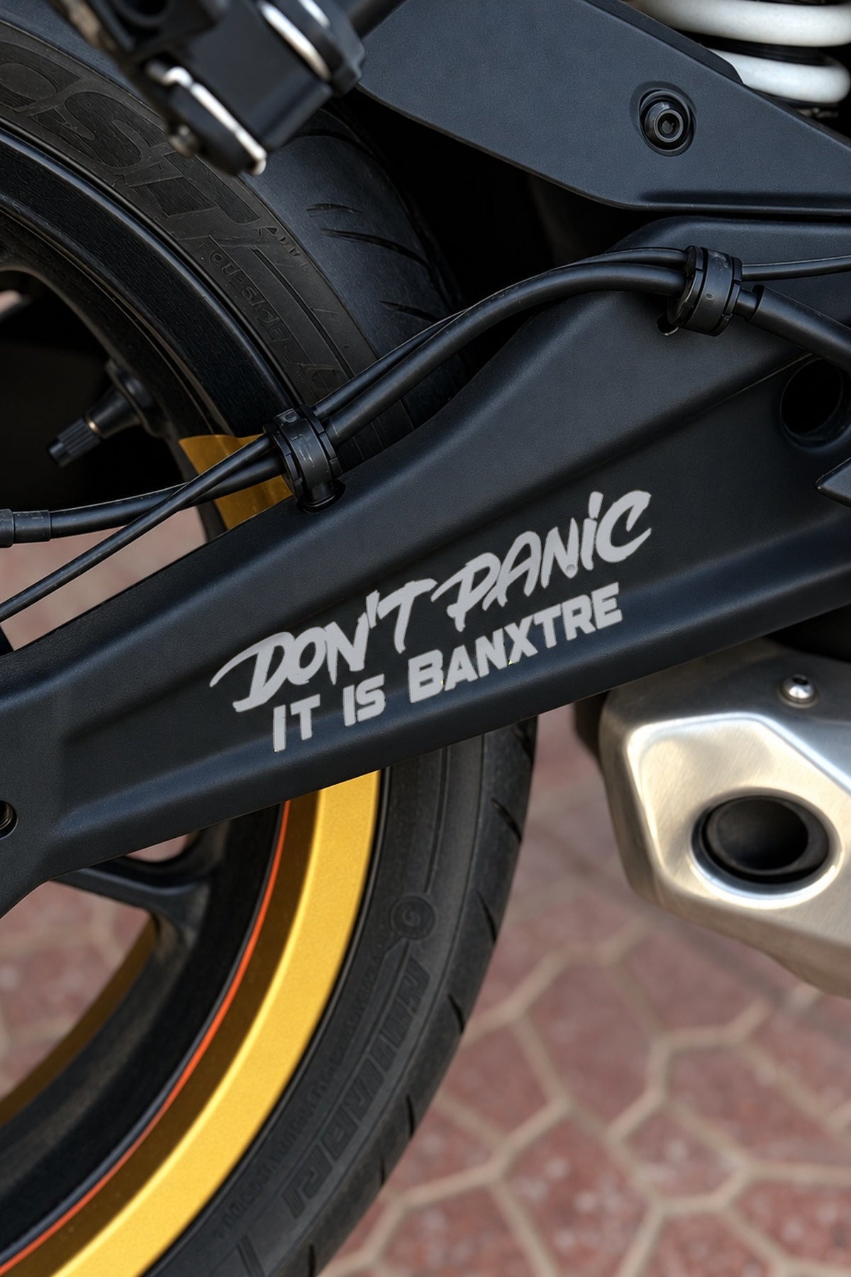 Motosiklet ve Kask için Dont Panic İt İs Sticker Etiket
