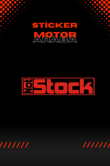 Dekoratif Kırmızı Not Stock Sticker Araba-motor Için Etiket 13cmx3cm (1 ADET)