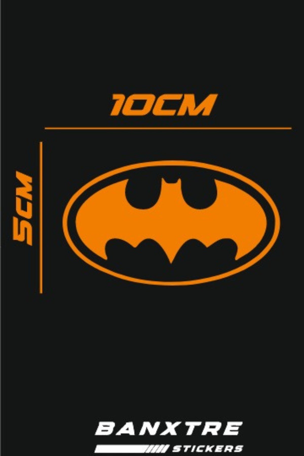 Motor-Araba-Kask için Batman Sticker Etiket (10CMx5CM)(1 Adet)