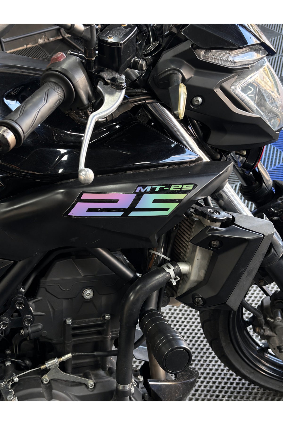 Yamaha MT-25 Eski Kasa için Orijinal Renkli Sticker Seti (Sağ ve Sol )