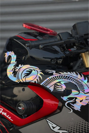 RKS SRK125 için Tam Uyumlu Ejder Desenli Sticker Seti