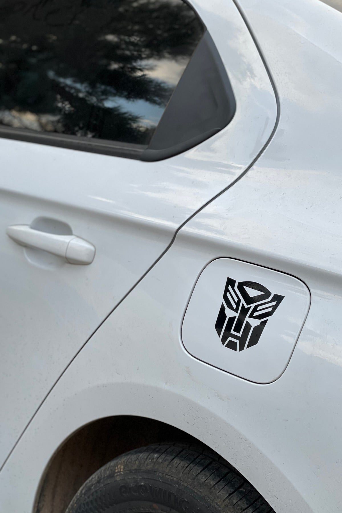 Motor ve Araba için Siyah Renk Transformers Sticker Etiket (1 Adet)