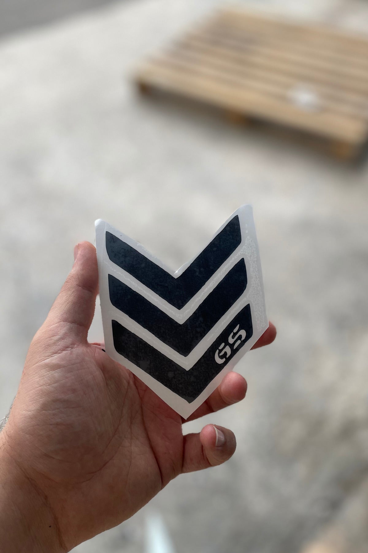 Bmw Gs Motorlar için Siyah Ön Çamurluk için Ok İşaretli Sticker