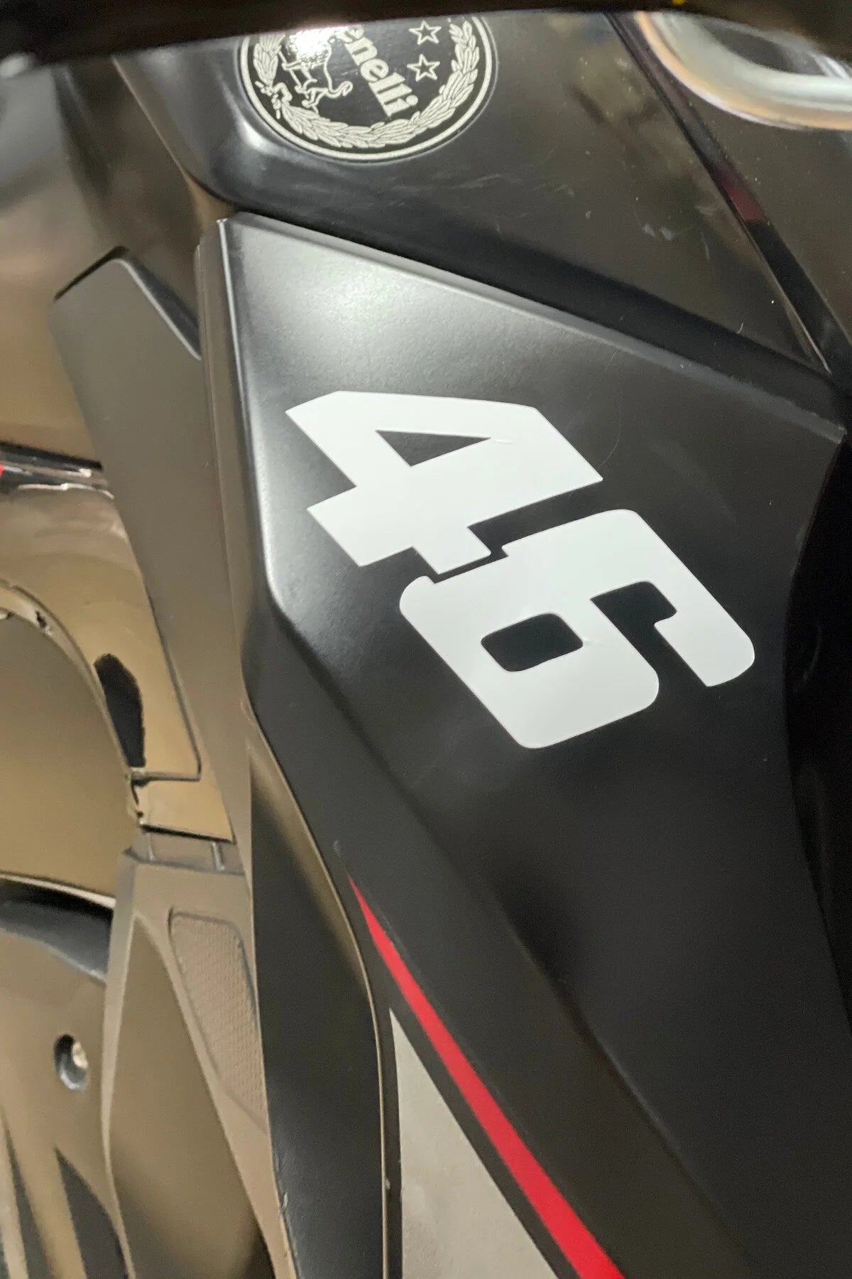 Motor için Dekoratif Sticker 46 Logosu Yarış Stili Dekoratif Etiket