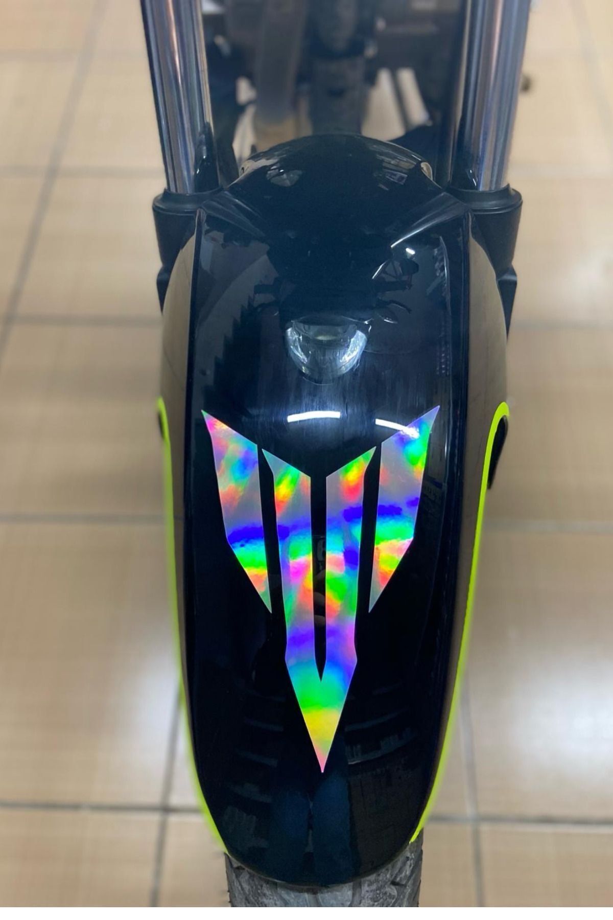 Motor için Dekoratif Sticker Hologram MT Etiket Uyumlu