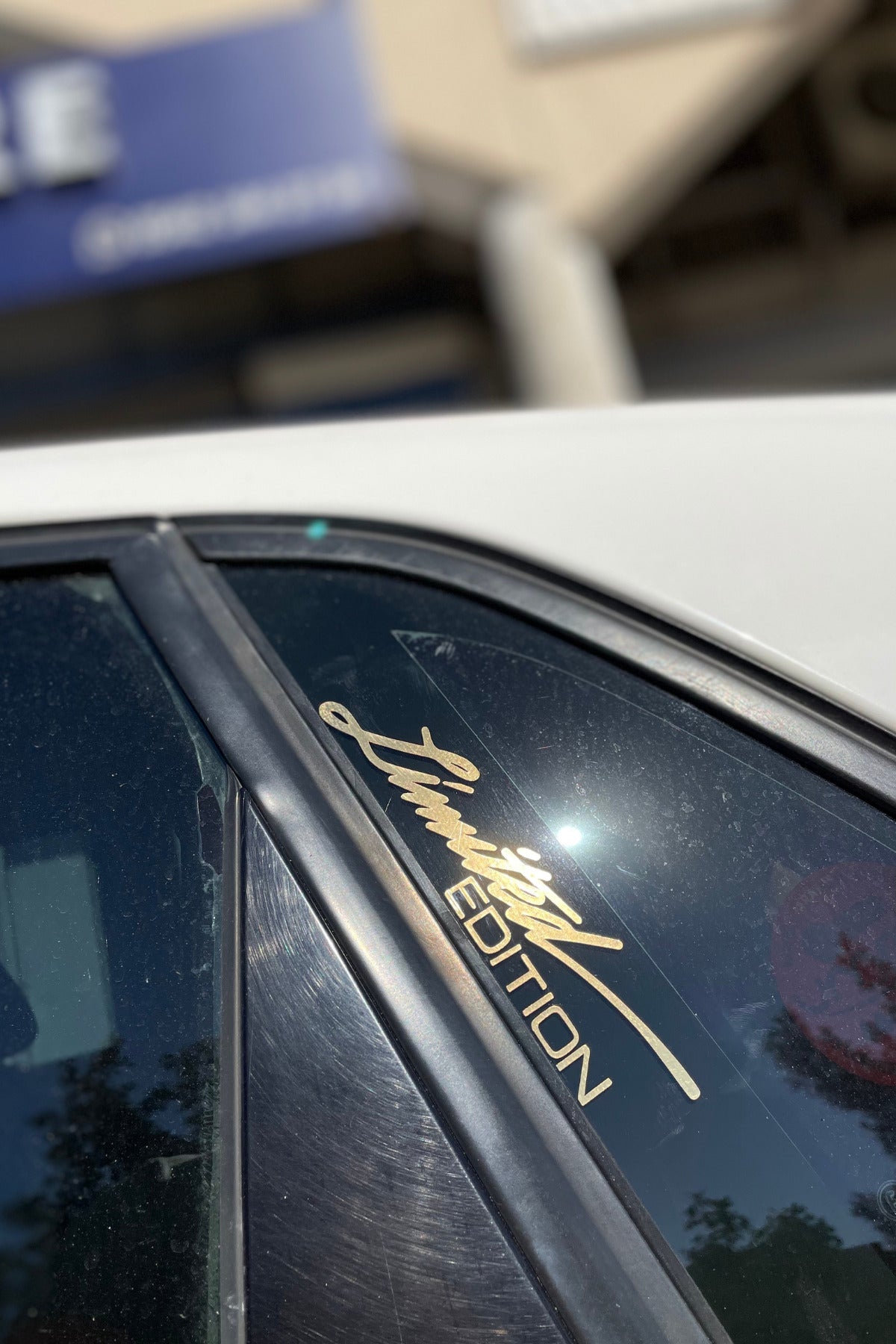 Motor-Araba-Kask için Gold Renk Limited Edition Sticker Etiket 15CMx3CM (1 Adet)