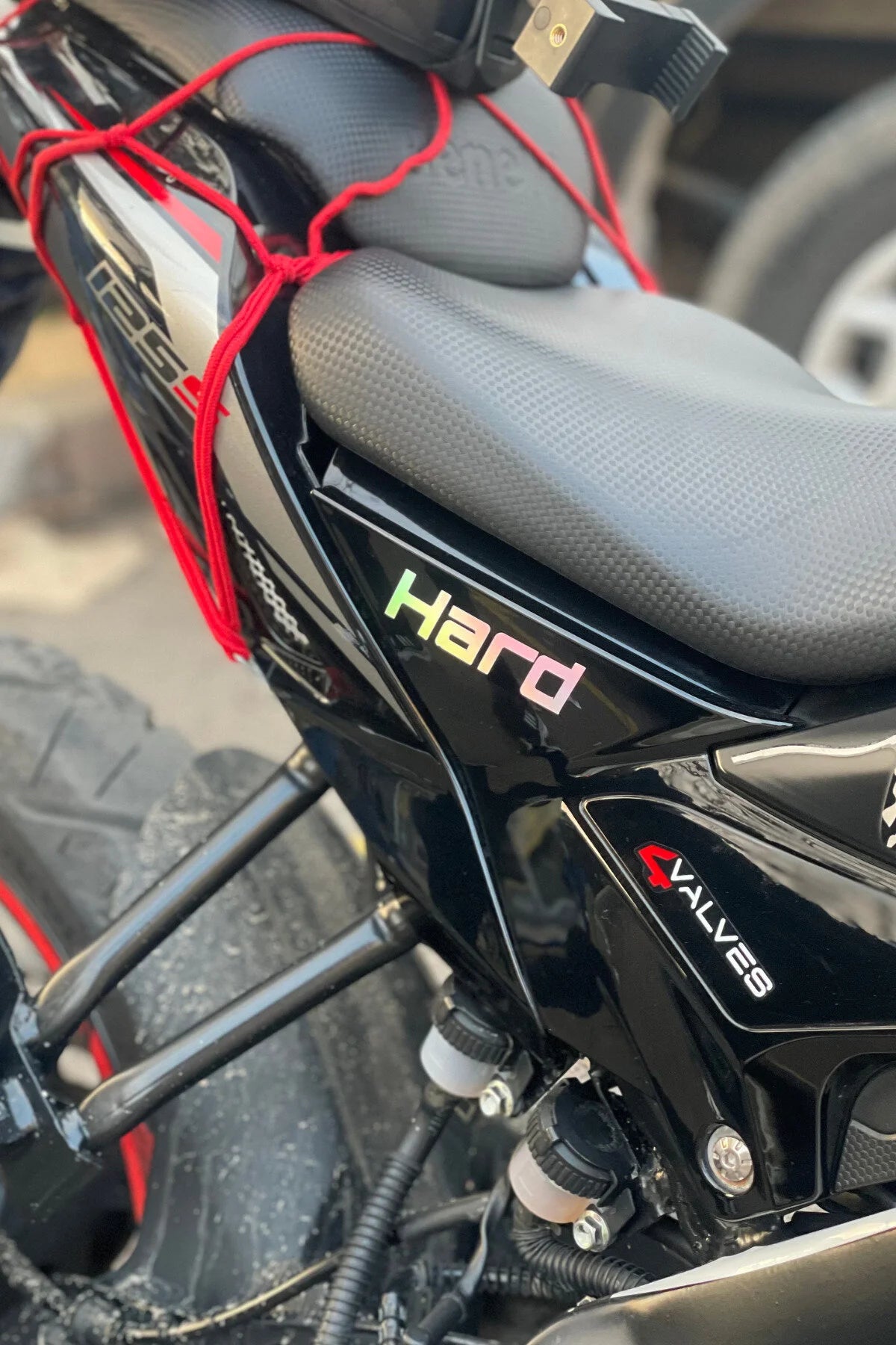 Motor için Dekoratif Hologramlı Sticker Hard Etiketi