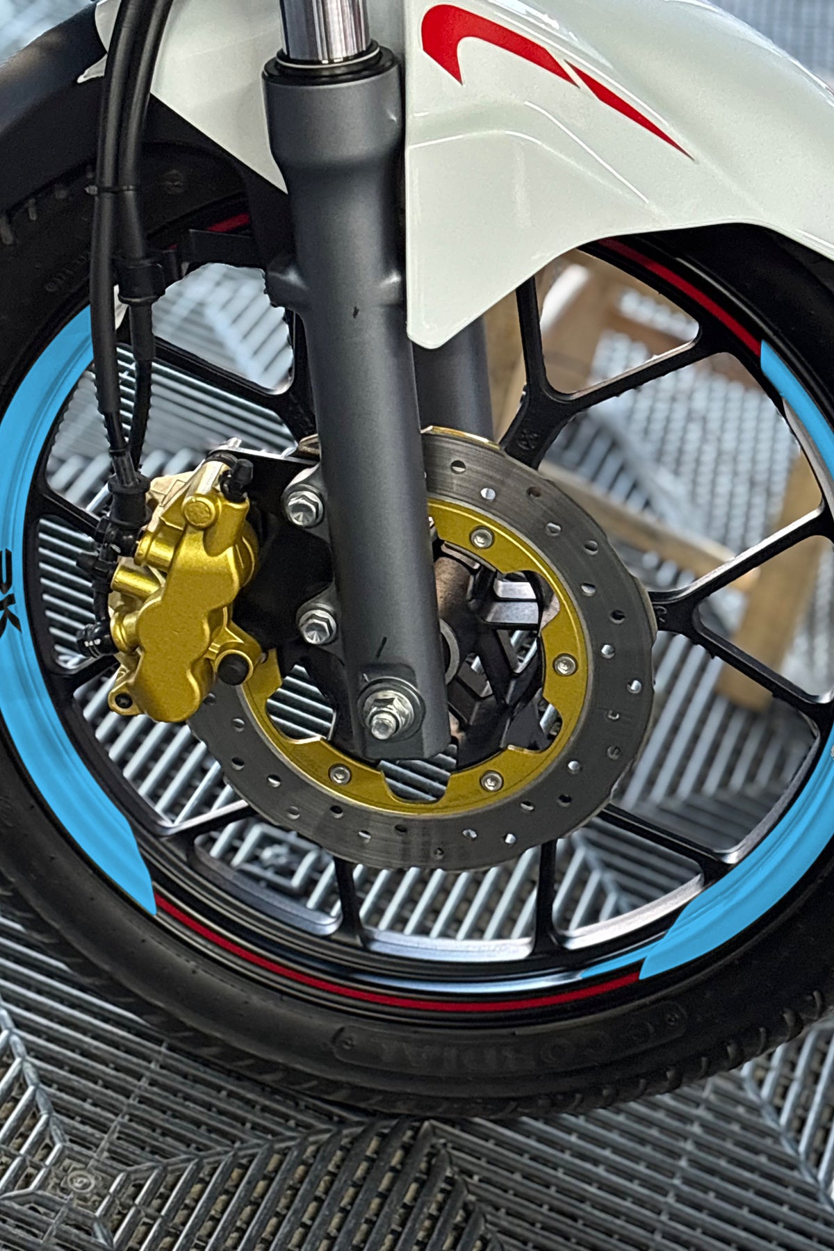 RKS RK125 için 8 Parça RK Yazılı Çeyrek Karşılıklı Jant Şeridi (Ön ve Arka Yeterli)