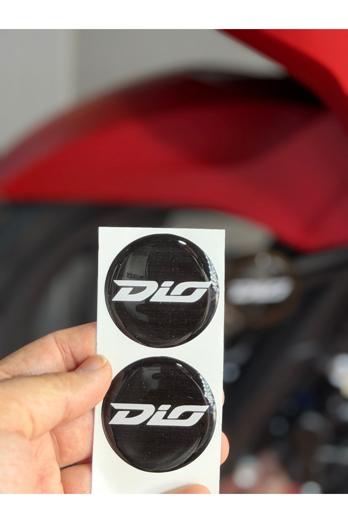 Motosiklet Kedigözü için Reflektör Damla Sticker (Desenli)
