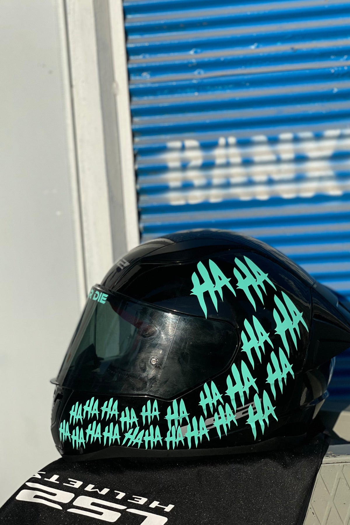 Motor-Araba-Kask için Orafol Nane Renk Hahaha Sticker Etiket 34'lü Set Tüm Araçlara Uyumlu