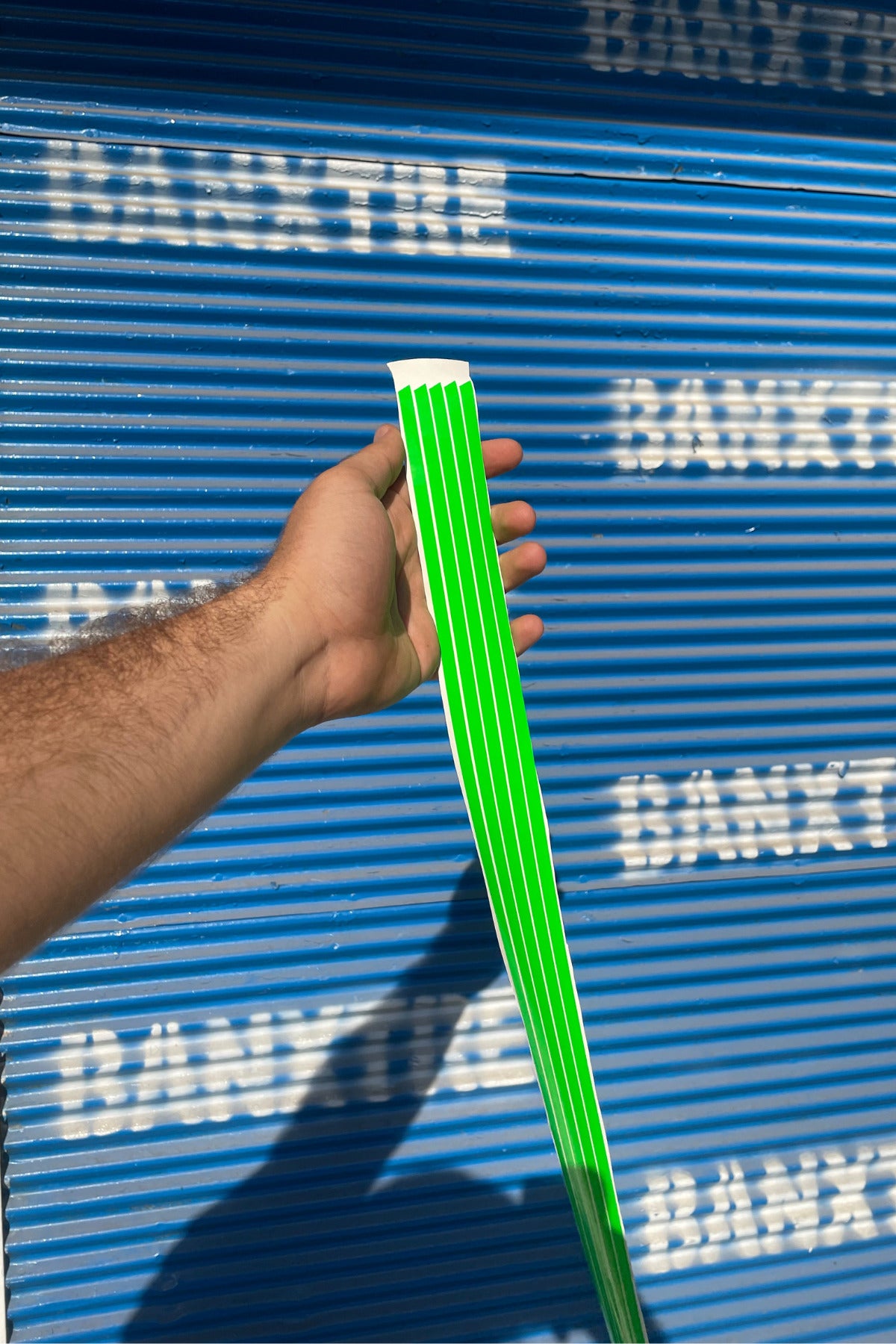 Araba-Kask-Motor için Neon Yeşil ince Detay Şeritler 5 Parça Toplam 5 Metre Orafol Sticker