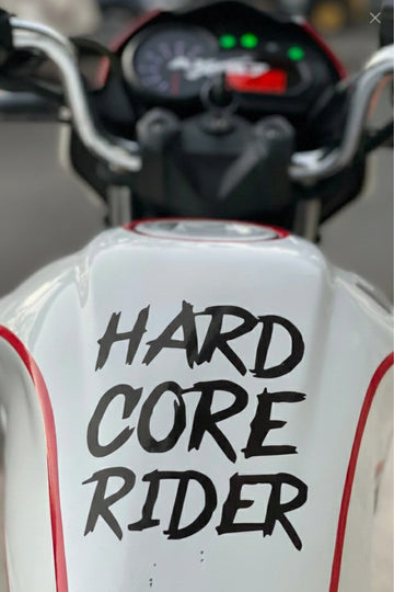 Dekoratif Siyah Hard Core Rider Sticker Araba-motor Için Etiket 15cmx12cm (1 ADET)