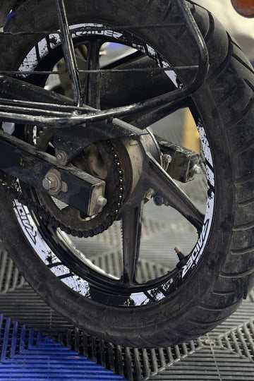 TVS Raider için Jant Şeridi Sticker Seti (Dark Side of Raider)(12 Parça)