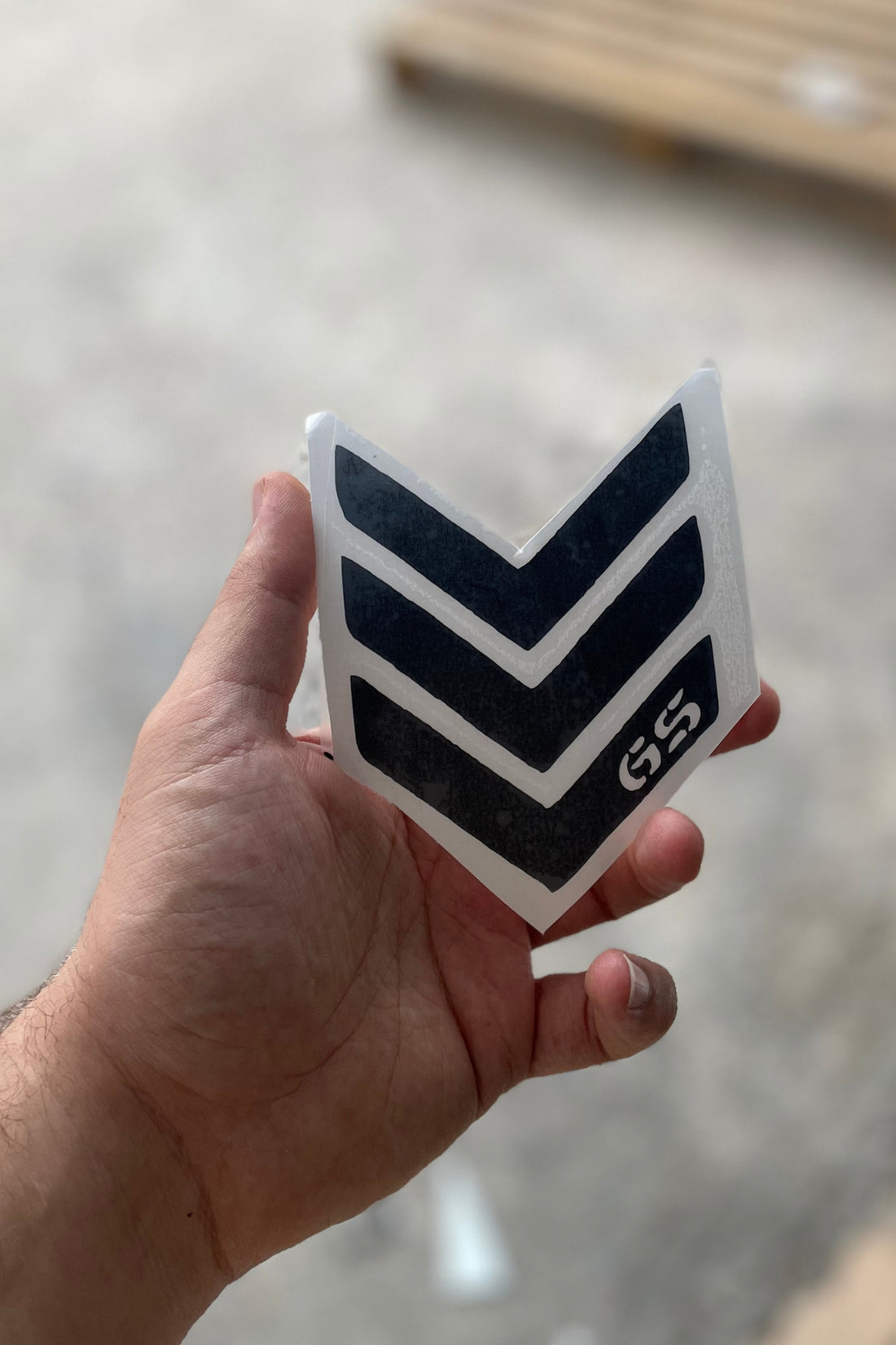 Bmw Gs Motorlar için Siyah Ön Çamurluk için Ok İşaretli Sticker