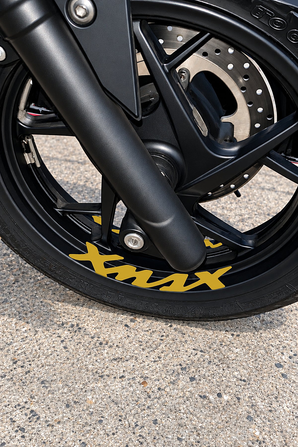 Yamaha Xmax için Jant içi Yazı Sticker Etiket (4'lü)