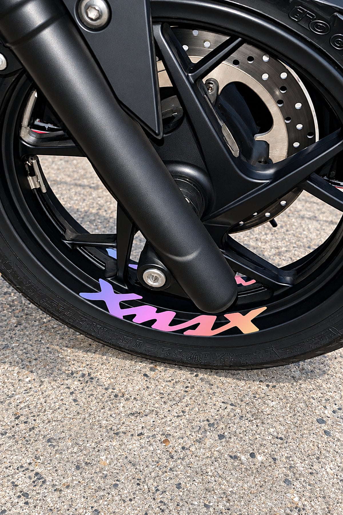 Yamaha Xmax için Jant içi Yazı Sticker Etiket (4'lü)