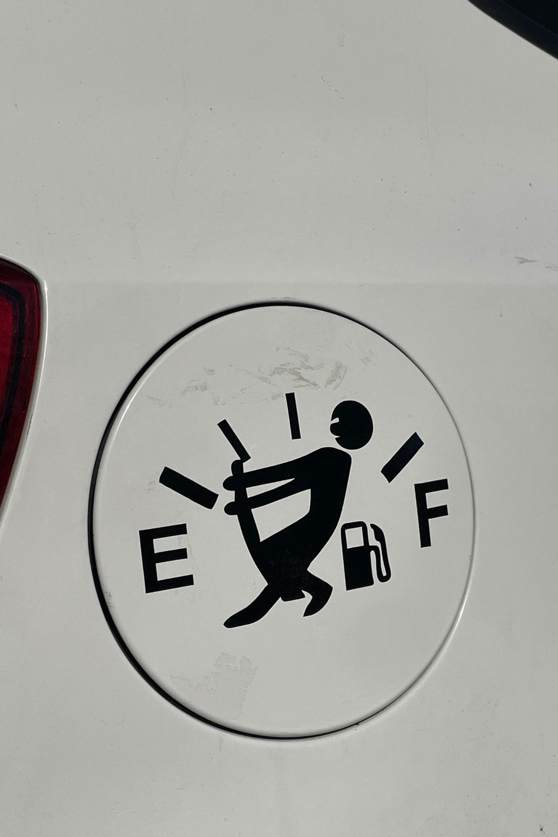 Araba Depo Kapağı için Siyah Dekoratif Sticker Etiket 12CMx8CM (1 Adet)