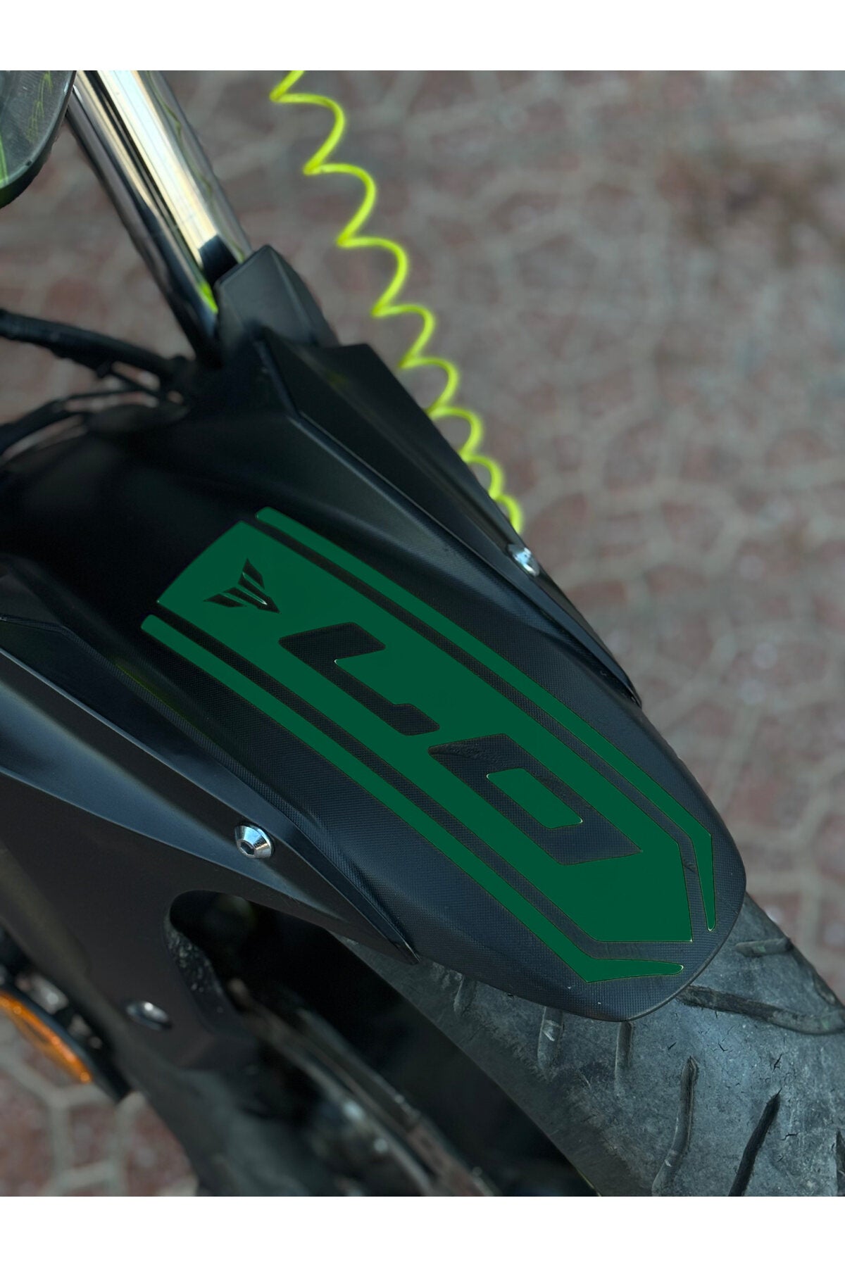 Yamaha MT-07 için Ön Çamurluk için Sticker Etiket (1 Adet)