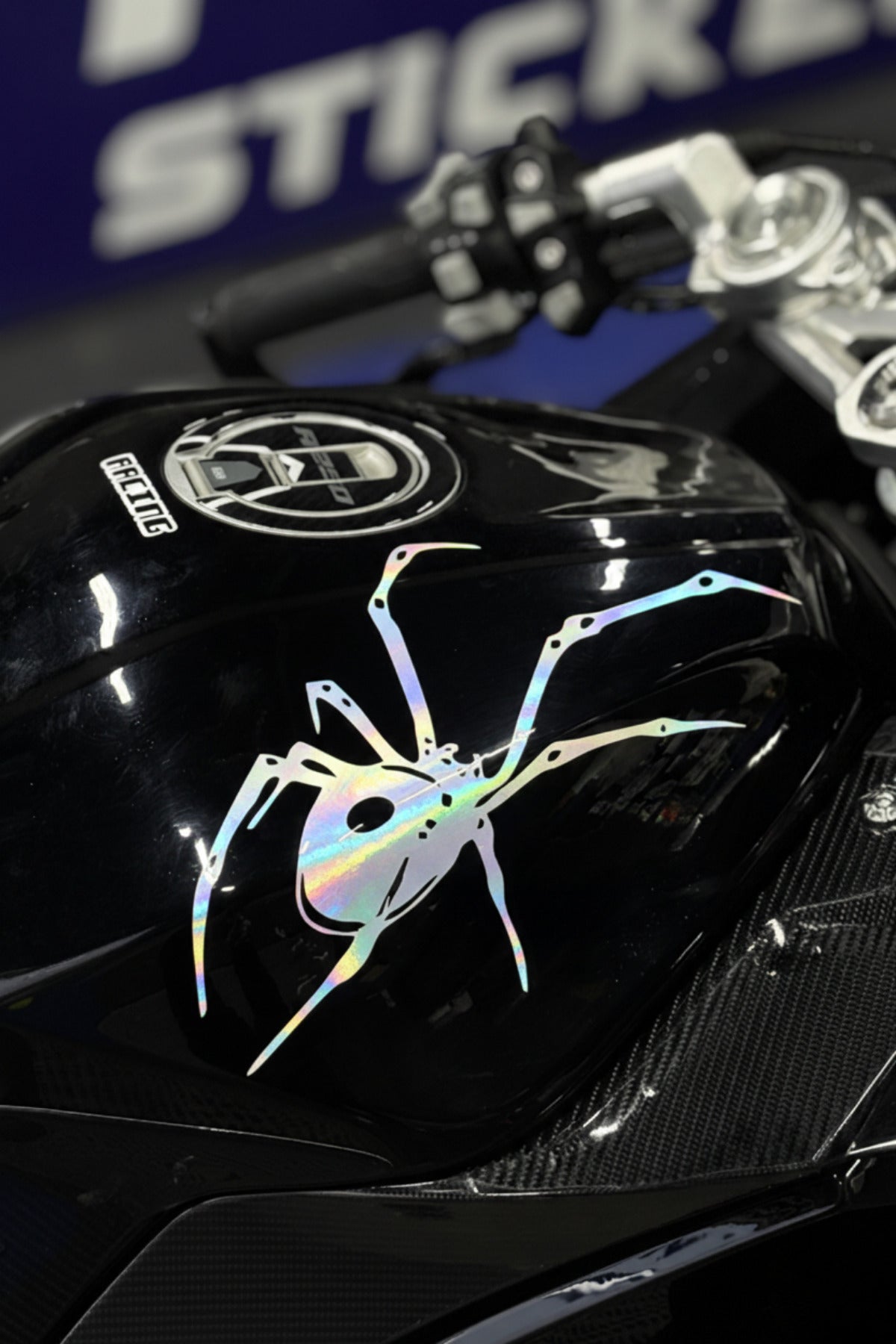 Motosiklet-Araba ve Kask için Tarantula Örümcek Sticker Etiket (25CM)