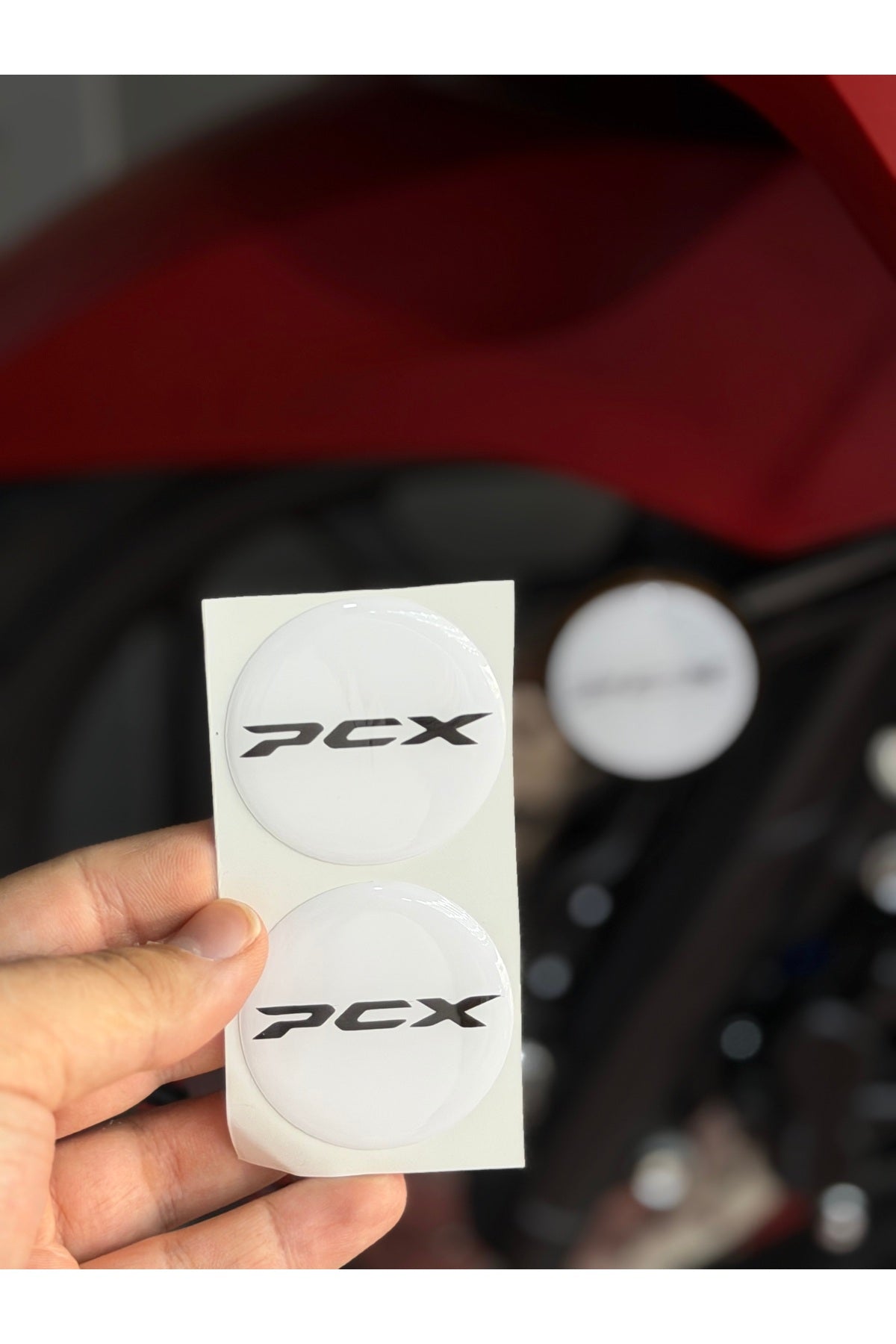 Motosiklet Kedigözü için Reflektör Damla Sticker (Desenli)