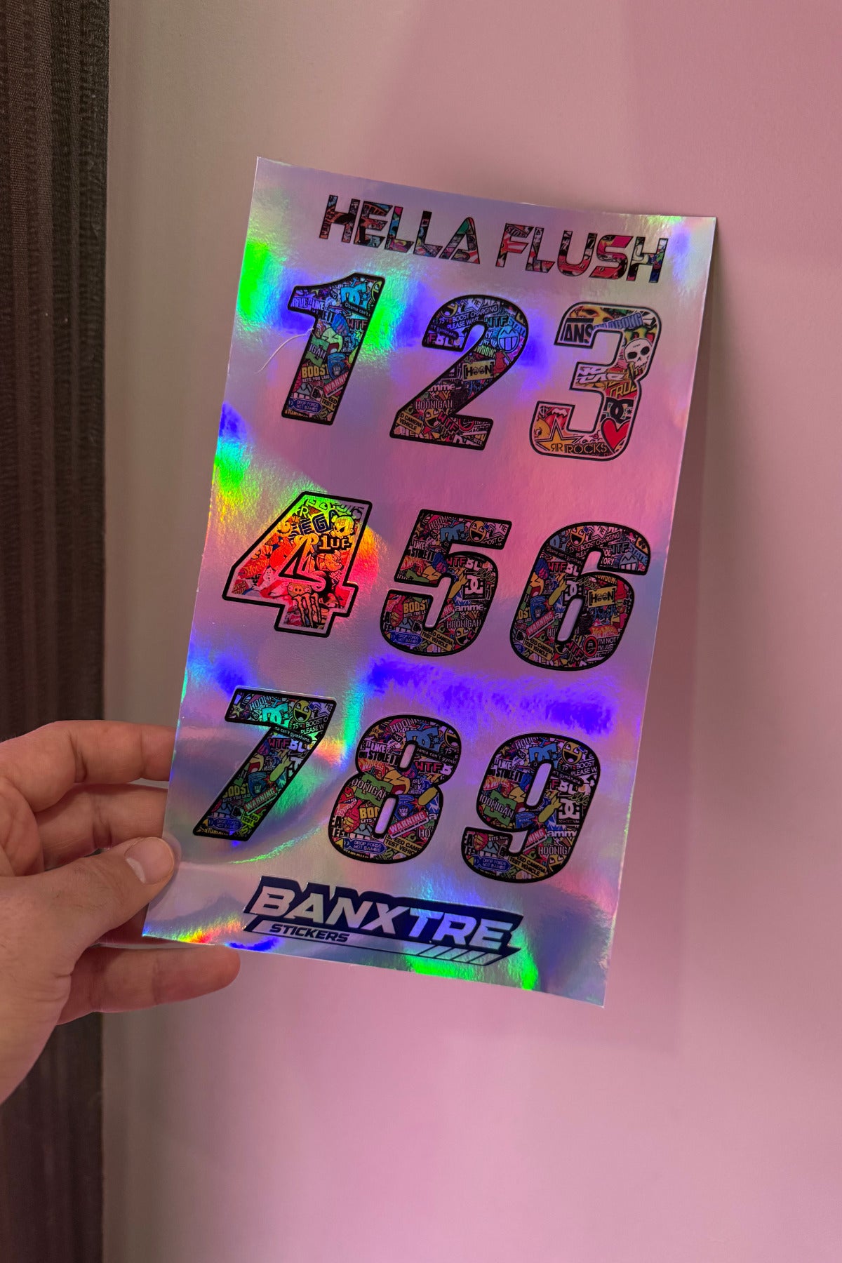 Araba ve Motor İçin Hella Flush Hologramlı Numaratör Sticker