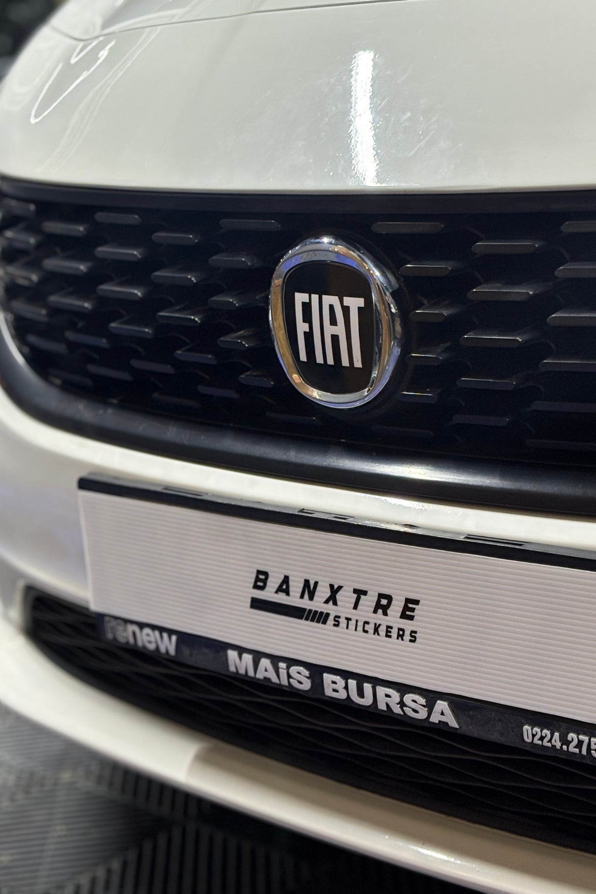 Fiat Egea için Uyumlu Logo için Tam Uyumlu Ön-Arka Sticker Seti