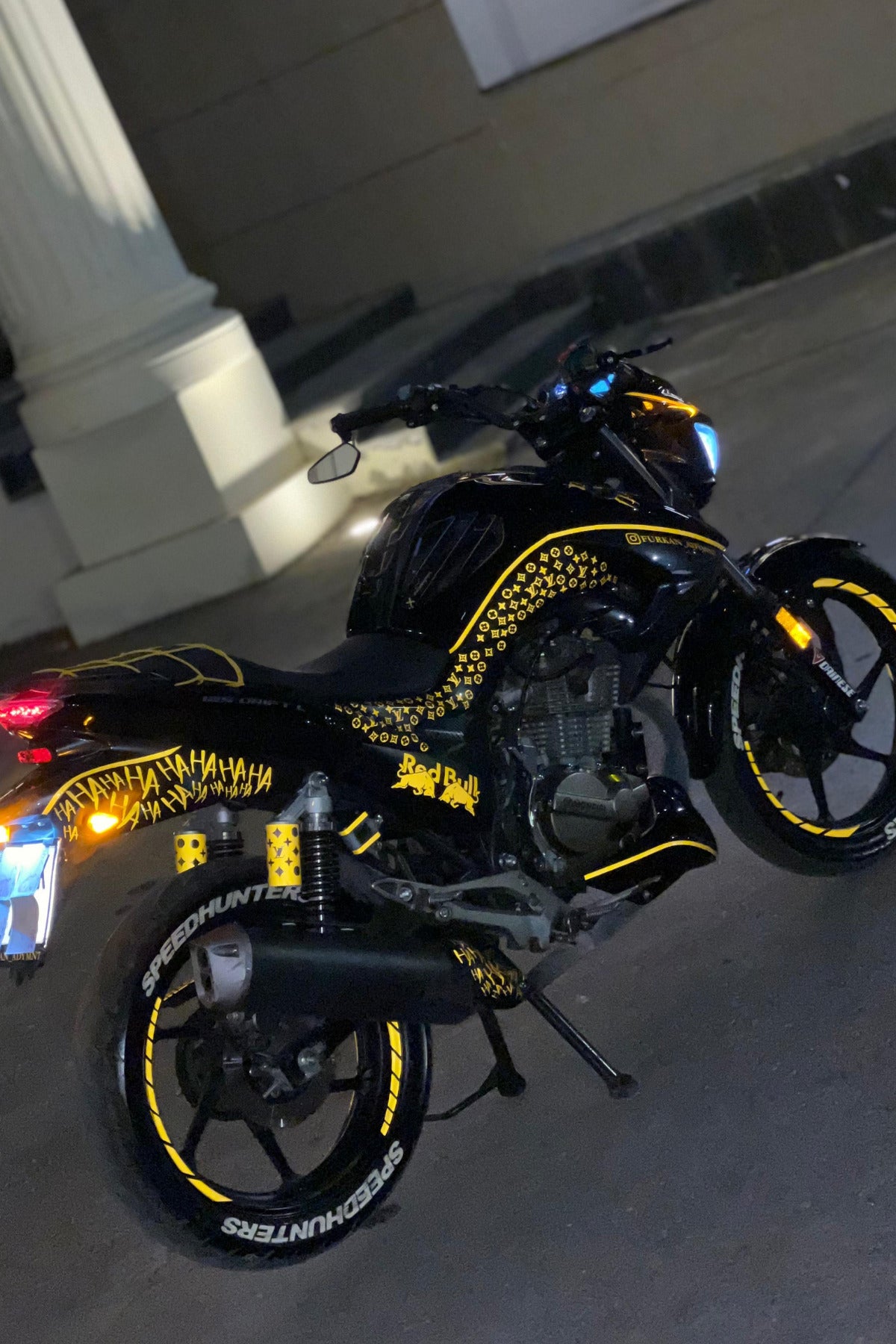 Reflektif Gece Parlayan Jant Şeridi Motor için Reflektif Parlayan Jant Şeridi 8 Parça