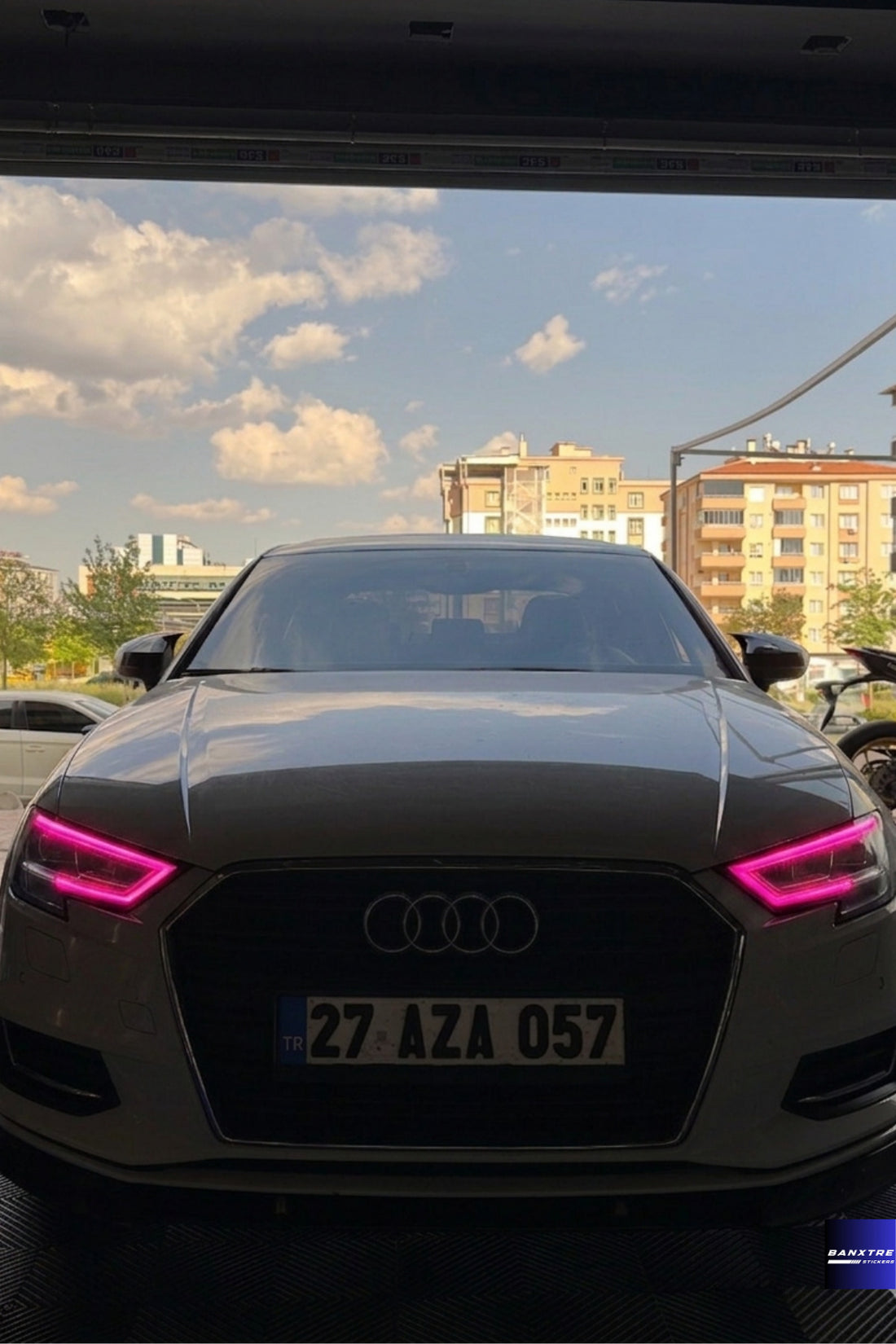 Audi A3 Sedan Uyumlu Far Filmi Sticker Far Tasarım Etiket (Sağ ve Sol)