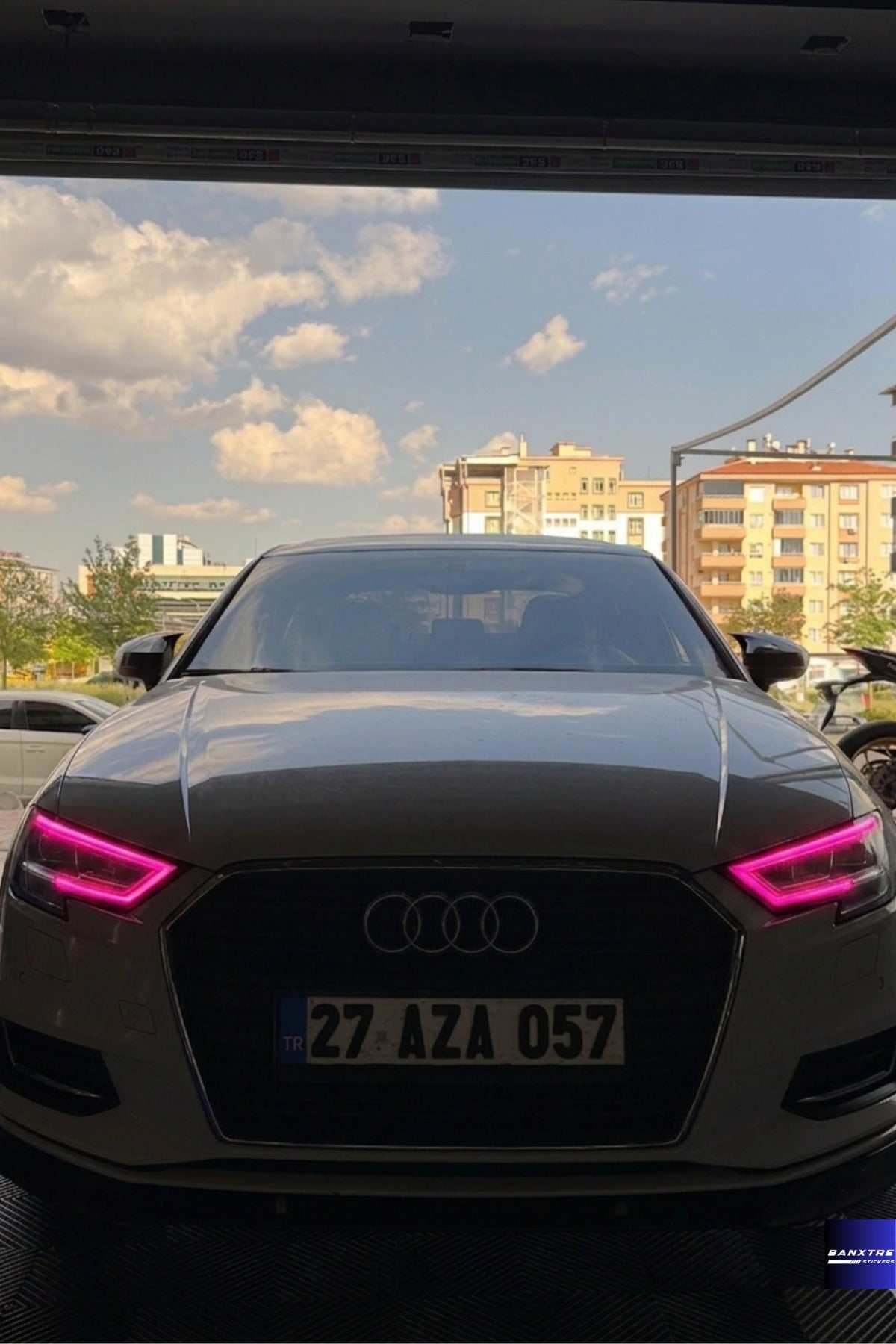 Audi A3 Sedan Uyumlu Far Filmi Sticker Far Tasarım Etiket (Sağ ve Sol)