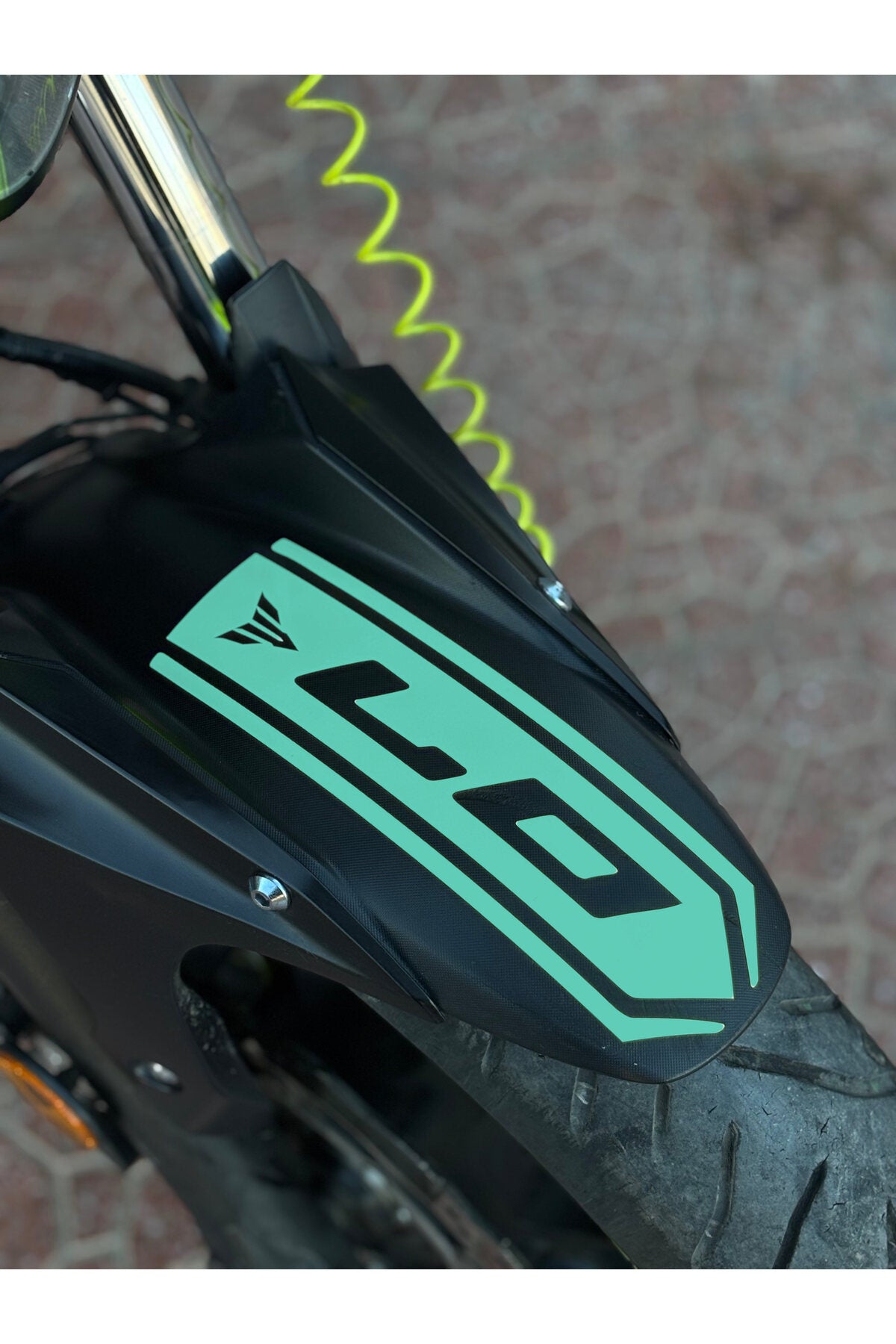Yamaha MT-07 için Ön Çamurluk için Sticker Etiket (1 Adet)