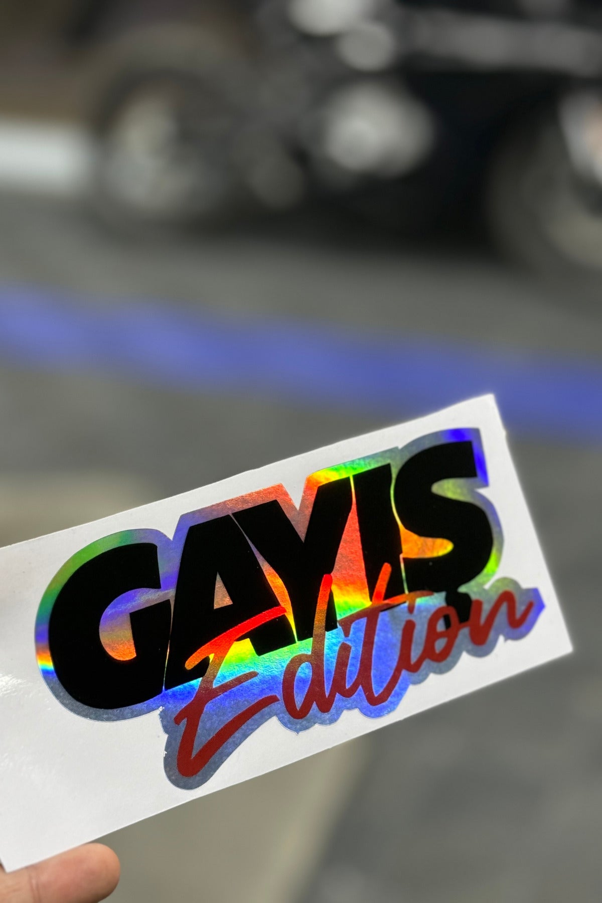 Araba ve Motor için Hologramlı Yazılı Sticker Etiket
