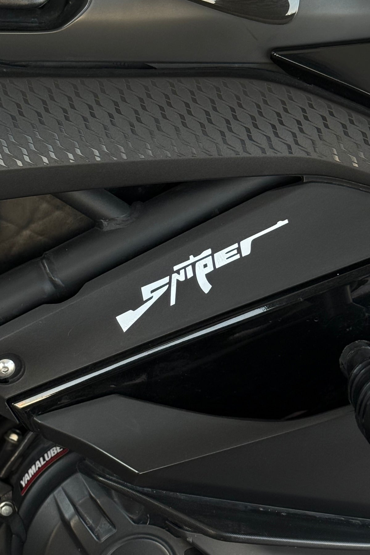 Motor-Araba-Laptop için Beyaz Sniper Sticker (13CMX4,5CM)