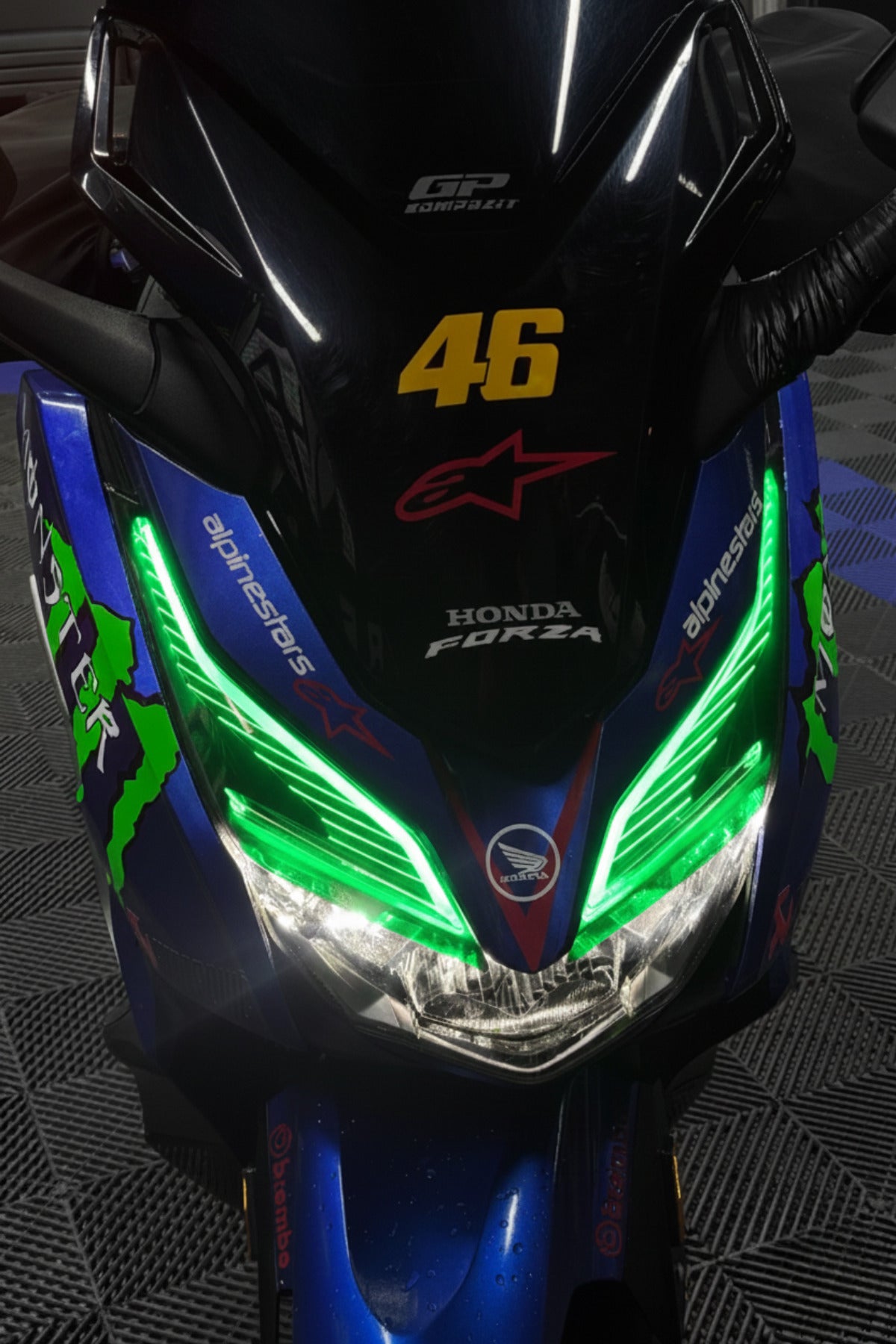 Honda Forza 2018-2022 Yılları için Far Tasarım Far Sticker Etiket
