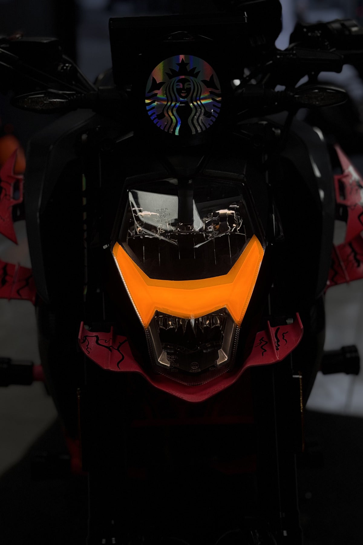 CFMOTO NK250 Gündüz Led için Renkli Far Filmi Sticker