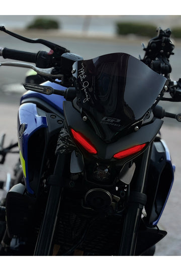 Yamaha MT-25 Uyumlu Far Renklendirme Hazır Kesim Far Tasarım Far Filmi Sticker (Sağ ve Sol)