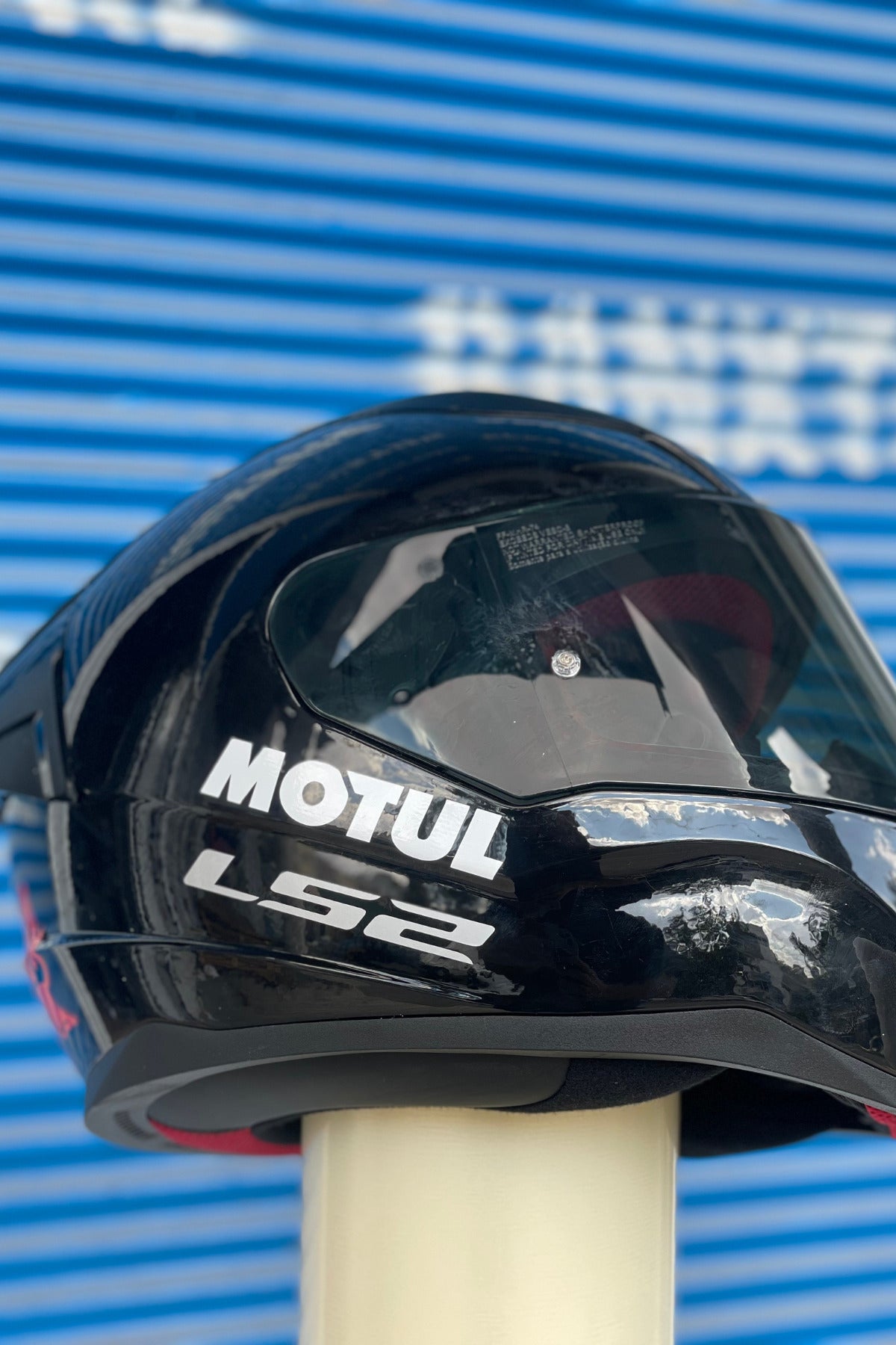 Motor-Araba-Kask için Dekoratif Parlak Beyaz Motul Sticker Etiket 12CMx3CM (1 Adet)