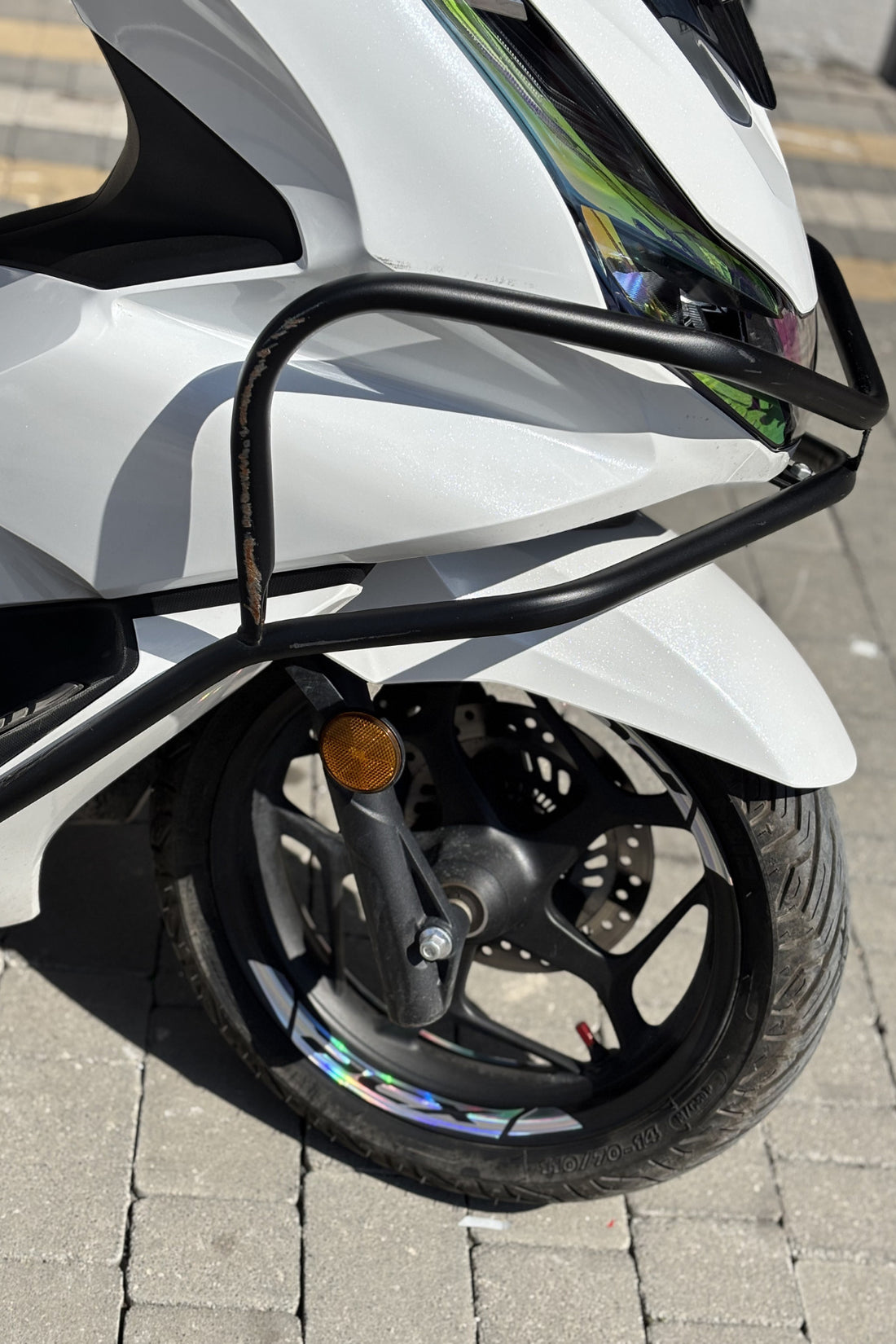 Honda PCX Tüm Yıllar için Uyumlu Hologramlı Jant Şeridi Sticker Seti (8'li)