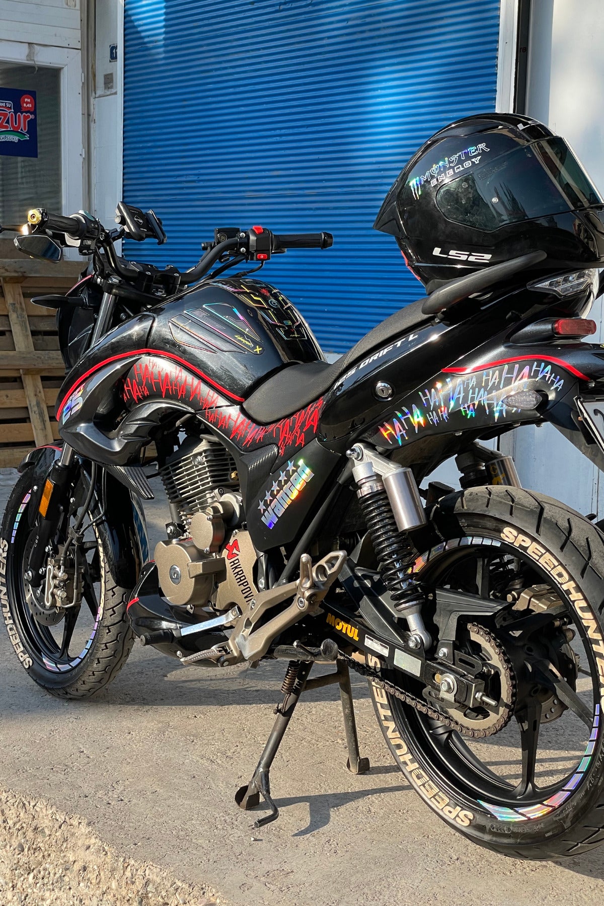 Mondial Drift-L 125 için Hologramlı-Kırmızı 26 Parça Komple Sticker Seti