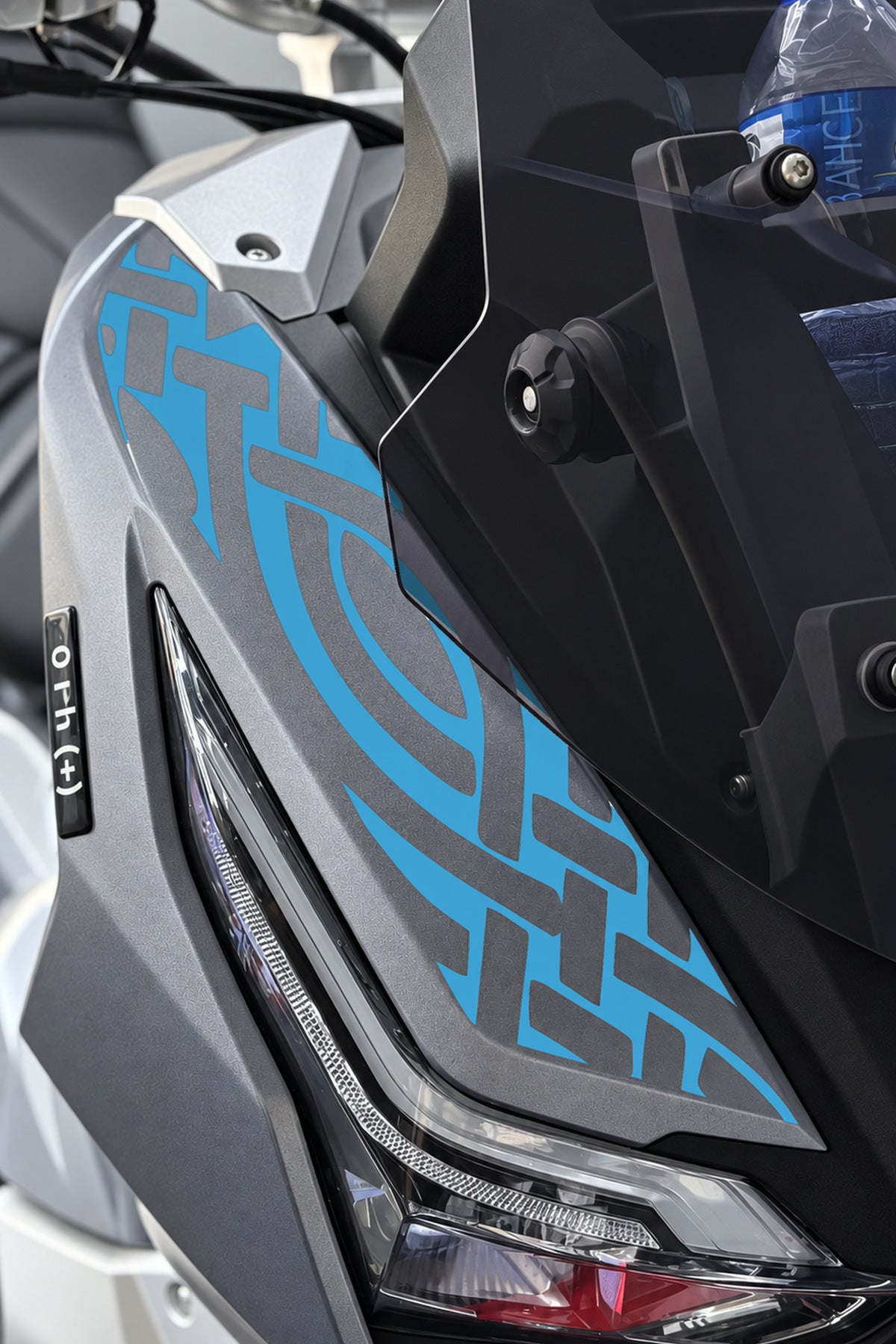 RKS Freccia Scooter için Ön Panel Tribal Desen Sticker Etiket ( 1 Adet)